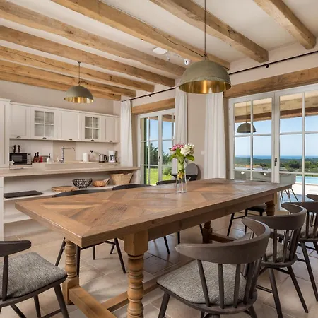 Zelena With Panoramic Seaview And Big Pool Вилла