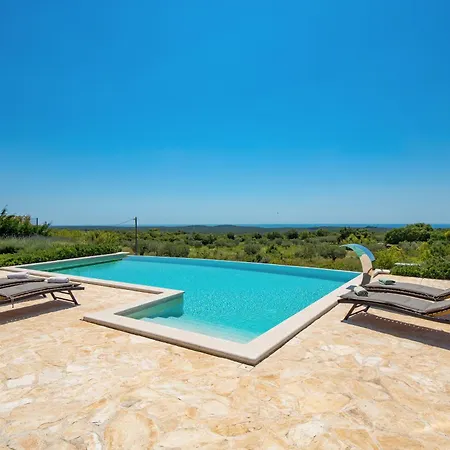 Zelena With Panoramic Seaview And Big Pool *