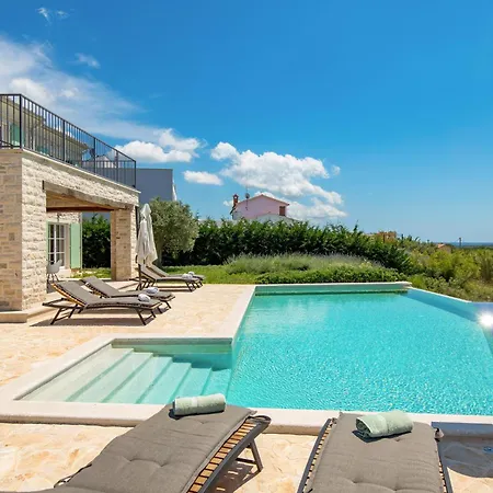Zelena With Panoramic Seaview And Big Pool Villa Bale