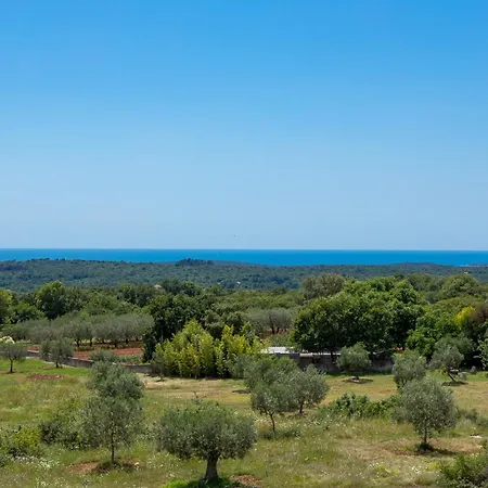 Vila Zelena With Panoramic Seaview And Big Pool *